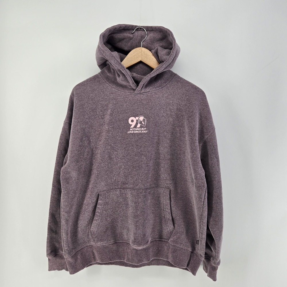 Cotton On Body Hoodie Womens Medium Purple Wellness Club 97 Graphic Sweatshirt